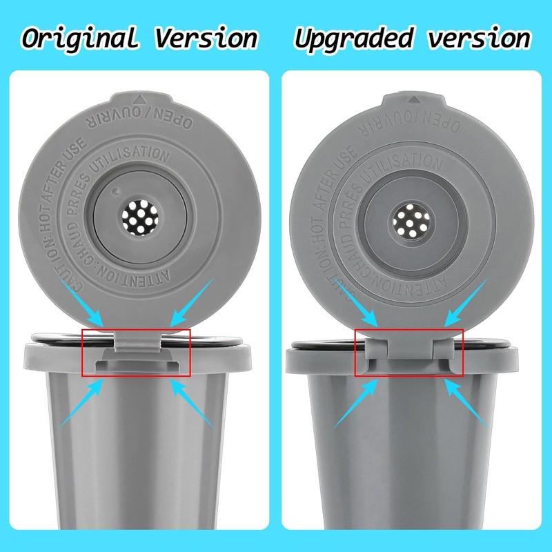 FOTRIC Newly upgraded Reusable Filter Cup for Cuisinart, Compatible with