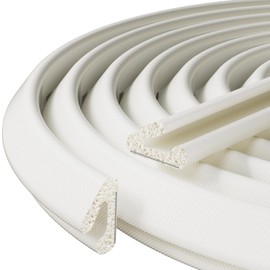 V-Shaped Weather Stripping Door Seal, 33FT Thin Foam Sealing Stripping Door Frame, Door Gap Filler, Insulation Winter, Soundproof, Noise-Reducing, Light-Blocking, Weatherproof Foam Tape for Doors