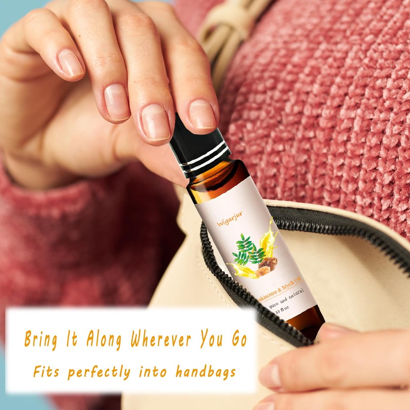 2 Pack Frankincense & Myrrh Essential Oil Blend Oils Roll