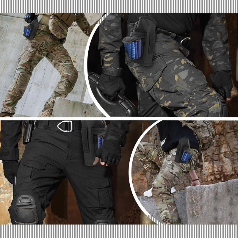 WALWAL Tactical Waist-Bag Compatible for Nerf Elite Series Gun(Black)