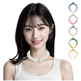 [2024 Newest / 3 Sizes] Neck Cooling Ring, Neck Cooler, Cool Ring, Cool Ring, Ice Neck Ring, Kids, Adult, Neck Cooling Ring, Cool Neck, Heat Stroke, Cold Protection, Cool (S, White)