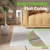 GEARit 360 Rotating Flat Plug Short Extension Cord with 3
