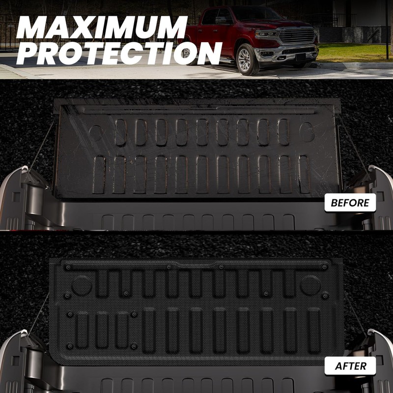 LASFIT Tailgate Mat 2025 2026 for Dodge Ram 1500 Power