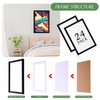 Ireer 24 Pack Comic Book Frame Wall Display Mounted Tabletop
