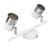 Track Light Kit 2 Heads 13.6in Length 2 Light Track