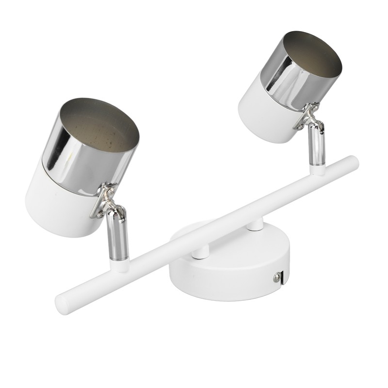 Track Light Kit 2 Heads 13.6in Length 2 Light Track