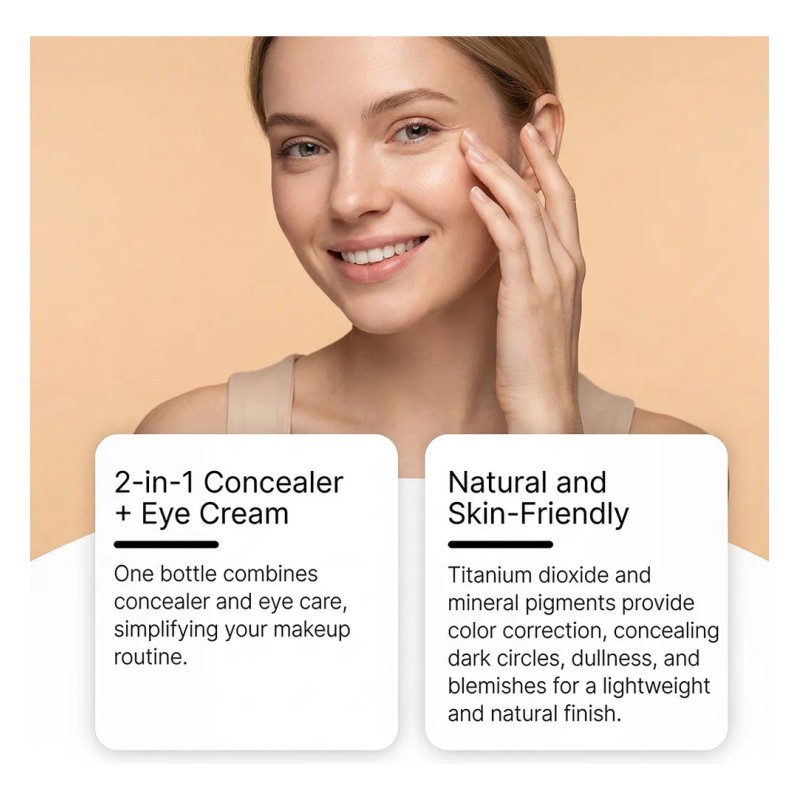 Crema Correctora De Ojos Hidratante Ligera Para El Área De