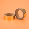 MFUOE 2 Rolls Gold Foil Washi Tape Solid 15mm x
