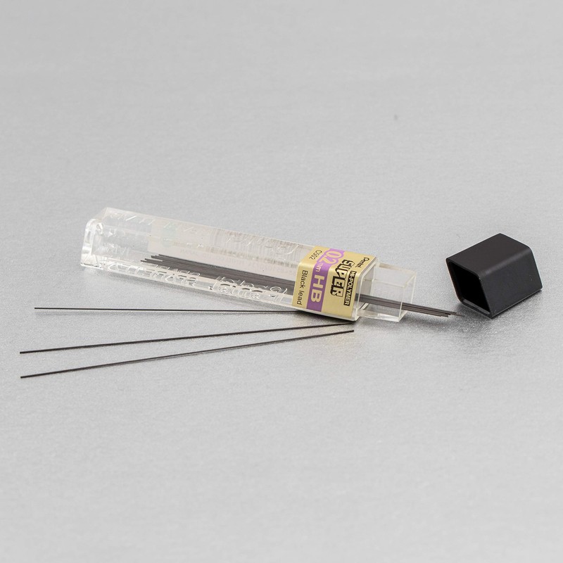 Pentel Super Hi-Polymer Lead Refill 0.2mm, Super Fine, HB, 12ct.