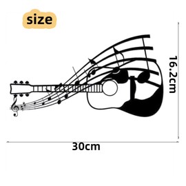 Hosoncovy Metal Wall Art Music Guitar Decor，Guitar Rock Roll Wall Art, Guitar Rock Office Decor Wall Metal Sign Guitarist Rock Music Decorationorch