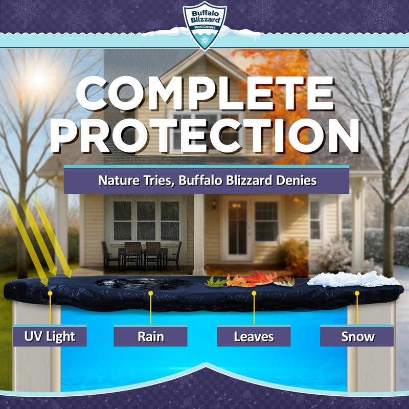 Buffalo Blizzard Deluxe 24 ft Round Winter Pool Cover |