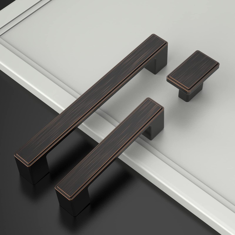 Asidrama 10 Pack 5 Inch(128mm) Oil Rubbed Bronze Kitchen Cabinet