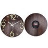 11.81in Luminous Wall Clock Wooden Round Decorative Clocks for Kitchen