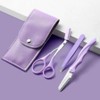 ( ) Eyebrow grooming tool set 3 types, thinning scissors, tweezer, eyebrow knife / ( )눈썹정리 도구 세트 3종 숱가위 트위저 눈썹칼