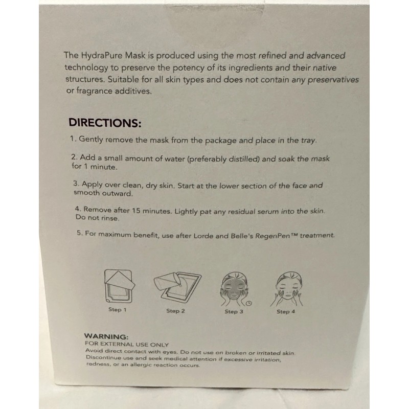 LORDE+BELLE LORDE + BELLE HYDRAPURE MASK, FREEZE-DRIED TECHNOLOGY MASK SHEET