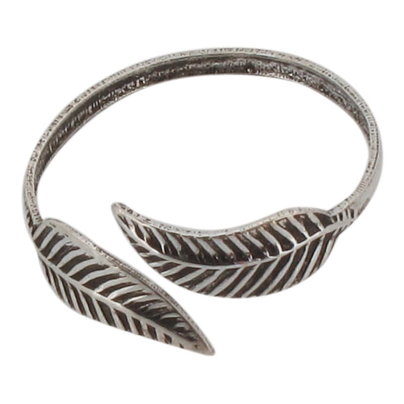 Touch Jewellery 925 Sterling Silver Leaf Adjustable Toe Ring with