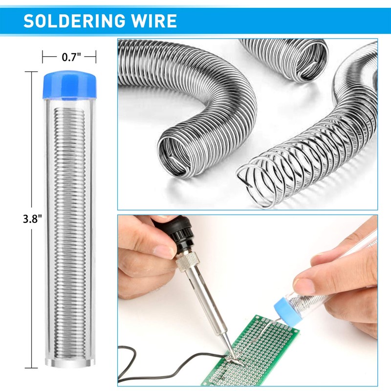Soldering Iron Kit, 60W Upgraded Soldering Kits Adjustable Temperature Welding