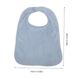 FOMIYES Elderly Must-have Man Bib Patient Bib Protects Clothing from Spills Drool