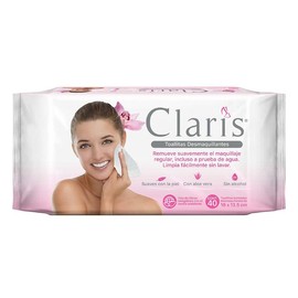 Toallitas Desmaquillantes Claris 40 piezas