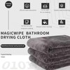 Shiny Wipes Bathroom Drying Cloth, Streak Free Microfiber Cleaning Wipes,