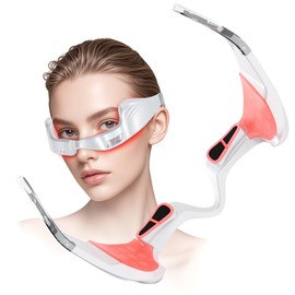 Under Eye Red Light Therapy Nutra Light Red Light Glasses, Red 650nm Under Eye Red Light Therapy Glasses to Reduce Dark Circles, Eye Bags, Puffiness, Wrinkles, and Relieve Eye Fatigue