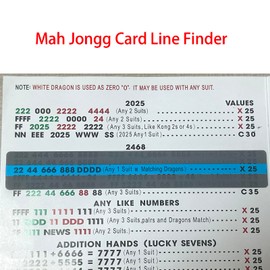 spansee 8 PCS Mah Jongg Line Reader, Mahjong Card Line Guide, Mahjong Rules Helper, Mah Jongg Card Line Finder, Mahjong Gifts, Mahjong Accessories (Blue)