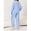 Tankaneo Womens 2 Piece Lounge Sets Bow Printed Sweatsuits Oversized