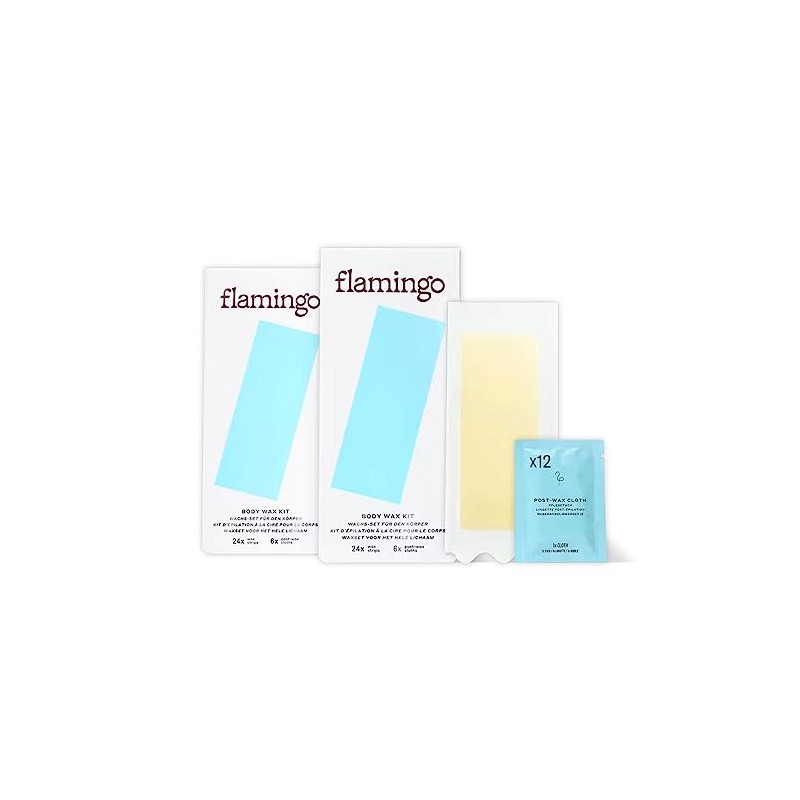 Flamingo Body Wax Kit - Women's Waxing Kit with 48