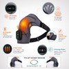 Cordless Heated Shoulder Brace with Vibration Massage – 3-Level Electric