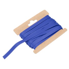 sourcing map Double Fold Bias Tape for Sewing 1/3 Inch x 6 Yards Satin Pre-fold Continuous Binding Tape for Seaming Quilting Hemming Binding DIY Crafts, Sapphire Blue