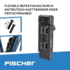 FISCHER 50385 Faltschloss inkl Halterung und 2 Sicherheitsschl√ºssel | schwarz