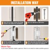Lipshome 7" Hidden Door Hinge/Invisible Door Silent 180 Degree Swing