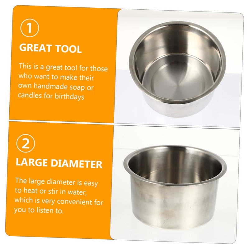 STOBOK 3pcs Wax Melting Pot Soap Heater for Projects and
