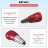 BLAKAYA Compatible with Carbon Fiber Gear Shift Knob Head Cover