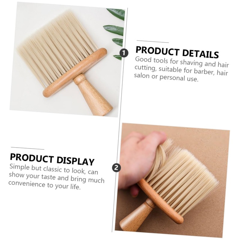 FRCOLOR 1pc Practical Beard Brush with Unique Handle Design Ergonomic