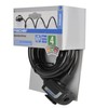 FISCHER 85911 Spiral Lock Length 180 cm Black