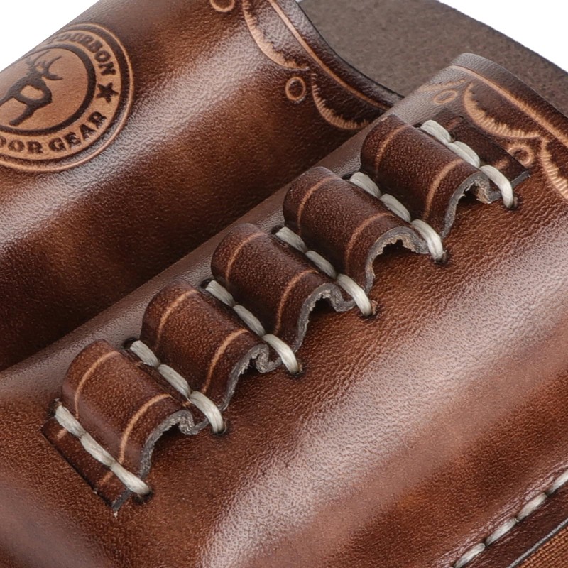 Leather Multitool & Flashlight Holder EDC Organizer Belt-Mount for Camping
