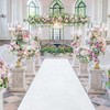 FUHSY White Aisle Runner Carpet Runner for Party 5x20 FT