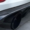 A-KARCK Carbon Fiber Exhaust Tip 3" Inlet to Dual 3.5"