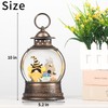 Bee Hive Decor Spring Bee Gnome Light Up Snow Globe
