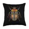 Japanese Beetle Egyptian Throw Pillow