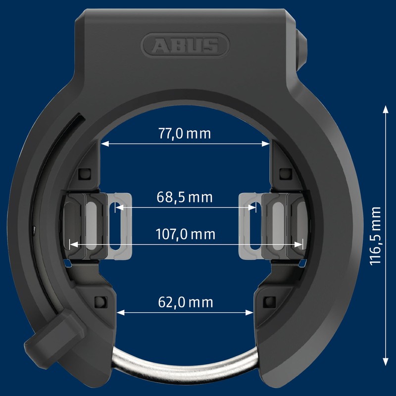 ABUS 2023 Framelock Granit Xplus 6950M AM NR BK, Key