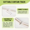 Self Adhesive Ceiling Curtain Track, Ceiling Mount Curtain Rod No