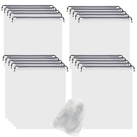 20Pack Clear Shoe Bags for Travel,11.8 * 15.7" Drawstring Travel Shoe Bags for Packing, Waterproof Dustproof Portable Travel Shoe Storage Bag with Rope for Men and Women