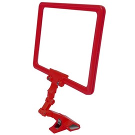 Operitacx On Sign Holder Price Table Clips Plastic Goods Rotating Sign Holder Stand Rotating Price Clips Clothes Rack Signs Clothes Rack Signs Red