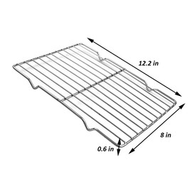 AZOFIA 4 Pack Cooling Rack, 12.2"x7.9" Heavy Duty Stainless Steel Baking Cookie CoolingRack Oven Safe Wire Rack for Oven Safe Cooking Grilling (4 Pack)