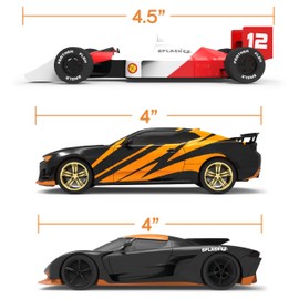 SplashEZ Race Cars Bath Toys | Mold Free Bath Toys for Kids & Toddlers with No Hole for Water | Cars Set Ideal Size for Little Hands | Safe, Durable for Baby Tub Pool Fun for Boys Girls Ages 0 & Up