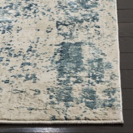 Safavieh Princeton Collection PRN716M Vintage Distressed Runner, 2' x 8' , Blue / Beige