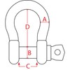 Extreme Max 3006.8315 BoatTector Stainless Steel Anchor Shackle - 5/16"