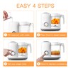 AMZBABYCHEF Baby Food Maker, 4 in 1 Baby Food Processor